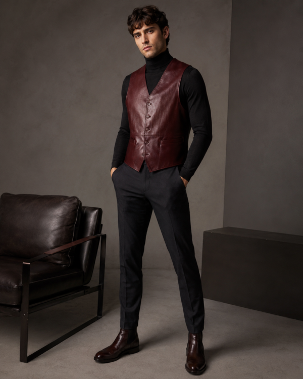 Quilted Leather Vest