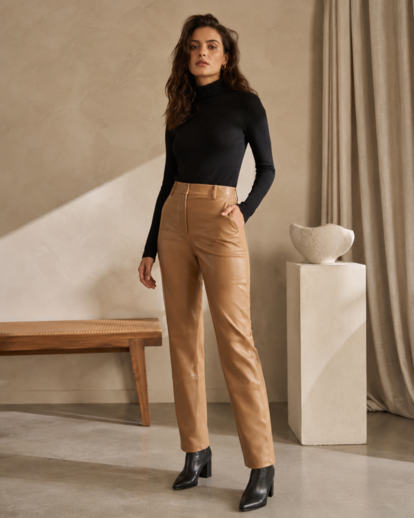 Leather Jogger Pants